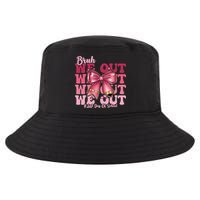 Bruh We Out Happy Last Day Of School Coquette Bow Summer Cool Comfort Performance Bucket Hat