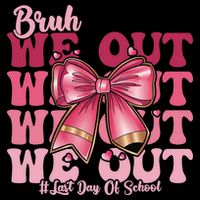 Bruh We Out Happy Last Day Of School Coquette Bow Summer Mesh Reversible Basketball Jersey Tank