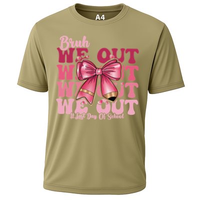 Bruh We Out Happy Last Day Of School Coquette Bow Summer Performance Shirt