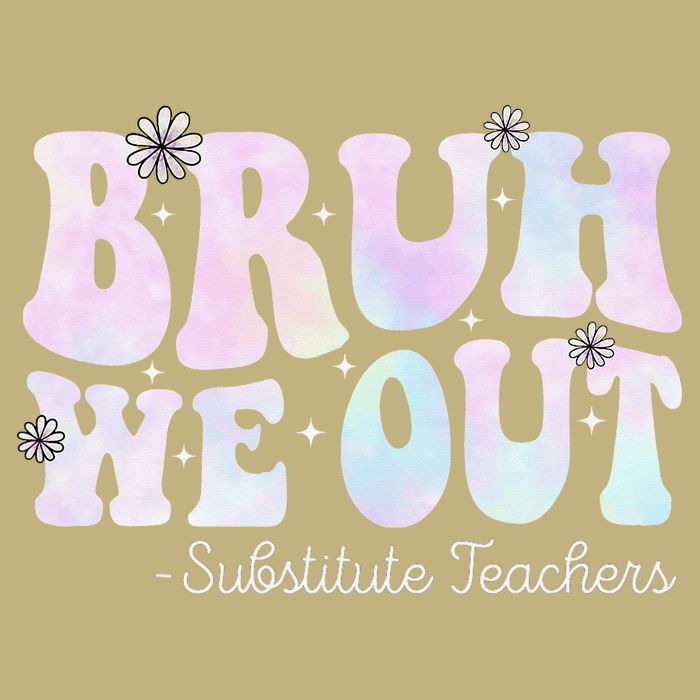 Bruh We Out Substitute Teachers Happy Last Day Of School Cooling Performance Long Sleeve Crew