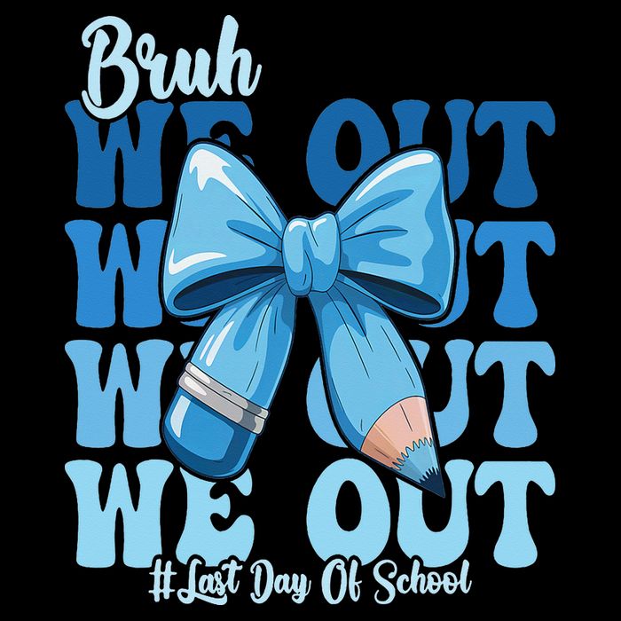 Bruh We Out Coquette Bow Happy Last Day Of School Impact Tech Backpack