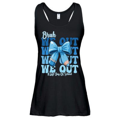 Bruh We Out Coquette Bow Happy Last Day Of School Ladies Essential Flowy Tank