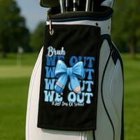 Bruh We Out Coquette Bow Happy Last Day Of School Golf Towel