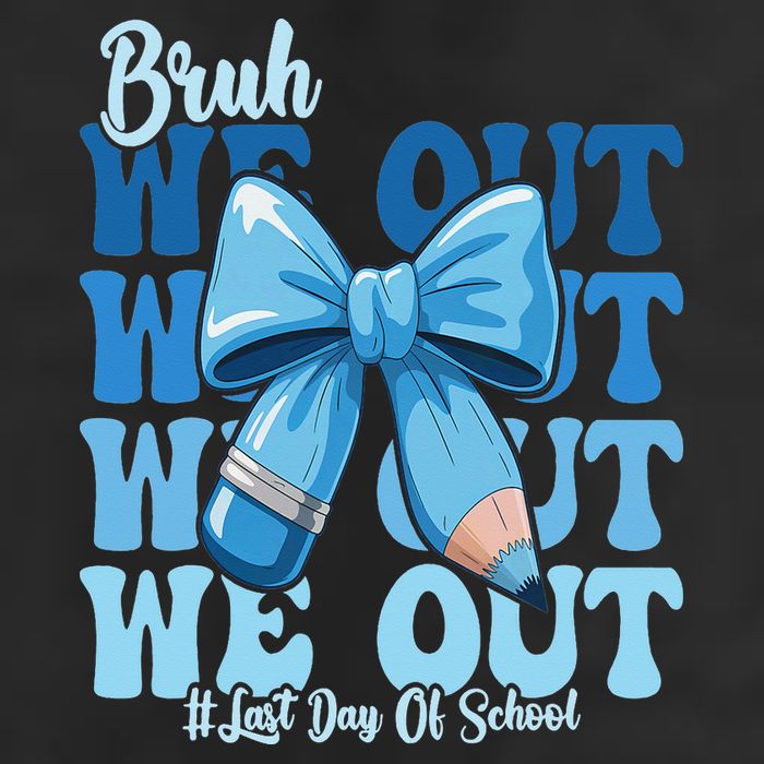 Bruh We Out Coquette Bow Happy Last Day Of School Golf Towel