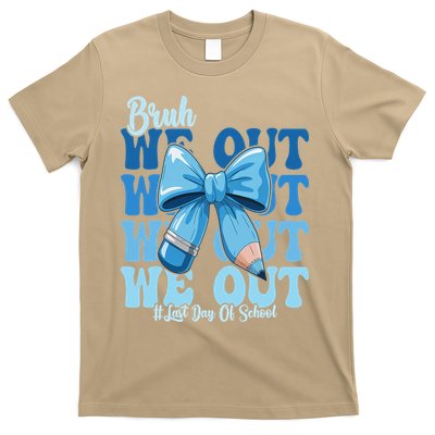 Bruh We Out Coquette Bow Happy Last Day Of School T-Shirt