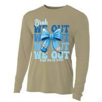 Bruh We Out Coquette Bow Happy Last Day Of School Cooling Performance Long Sleeve Crew