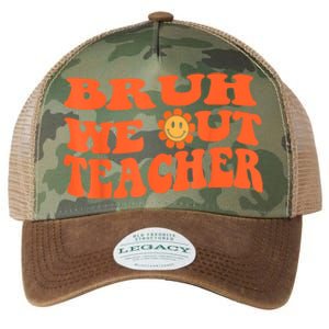 Bruh We Out Teachers Cute End Of School Year Teacher Summer Legacy Tie Dye Trucker Hat