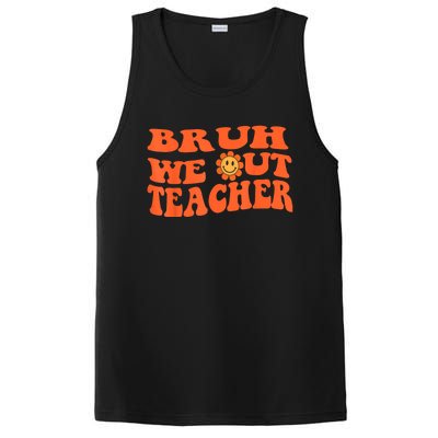 Bruh We Out Teachers Cute End Of School Year Teacher Summer PosiCharge Competitor Tank