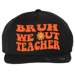 Bruh We Out Teachers Cute End Of School Year Teacher Summer Wool Snapback Cap