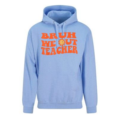 Bruh We Out Teachers Cute End Of School Year Teacher Summer Unisex Surf Hoodie