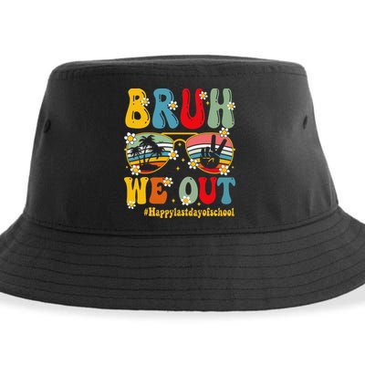 Bruh We Out Happy Last Day Of School Teacher Student Summer Sustainable Bucket Hat