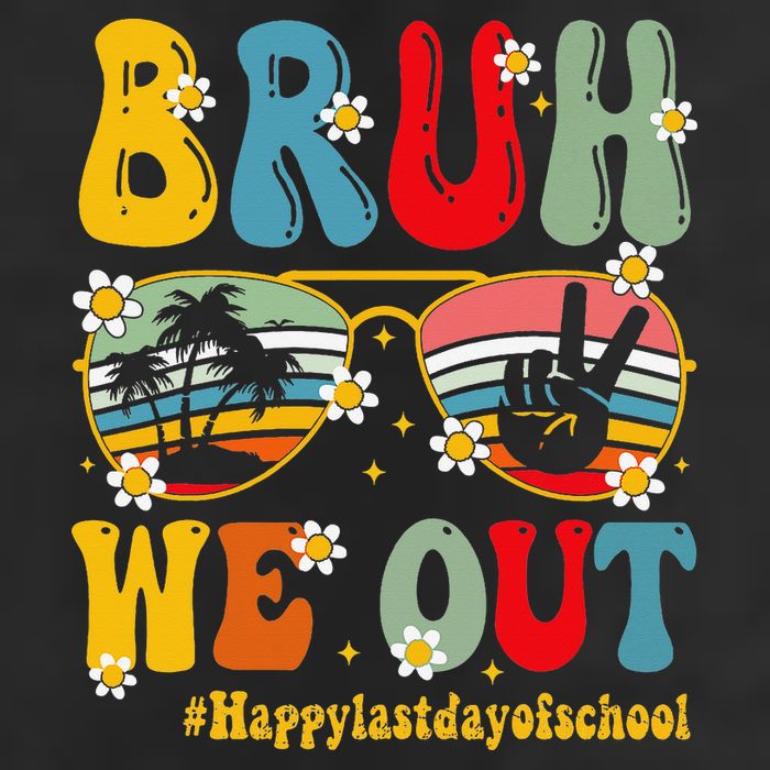 Bruh We Out Happy Last Day Of School Teacher Student Summer Beanie
