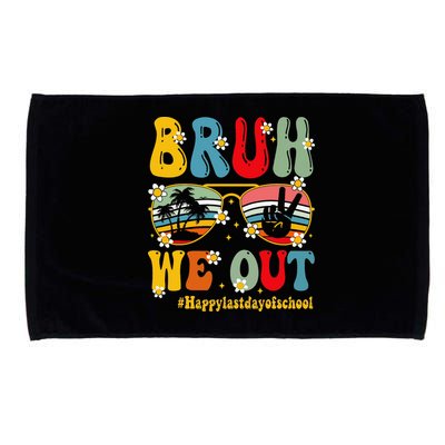Bruh We Out Happy Last Day Of School Teacher Student Summer Microfiber Hand Towel