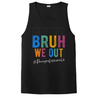 Bruh We Out Paraprofessionals Retro Last Day Of School PosiCharge Competitor Tank