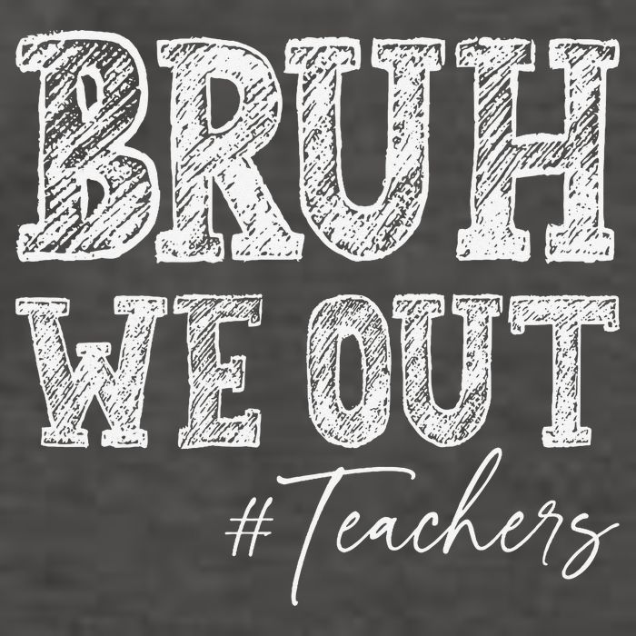 Bruh We Out Teachers Graduation Summer Vector Backpack