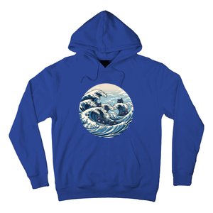 Blue Wave Of Cat Ladies For Kamala Meaningful Gift Hoodie