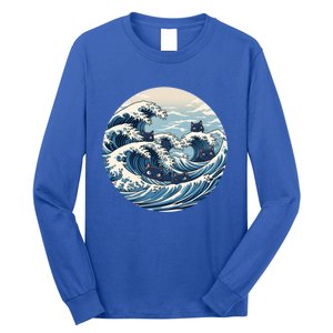 Blue Wave Of Cat Ladies For Kamala Meaningful Gift Long Sleeve Shirt