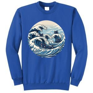 Blue Wave Of Cat Ladies For Kamala Meaningful Gift Sweatshirt