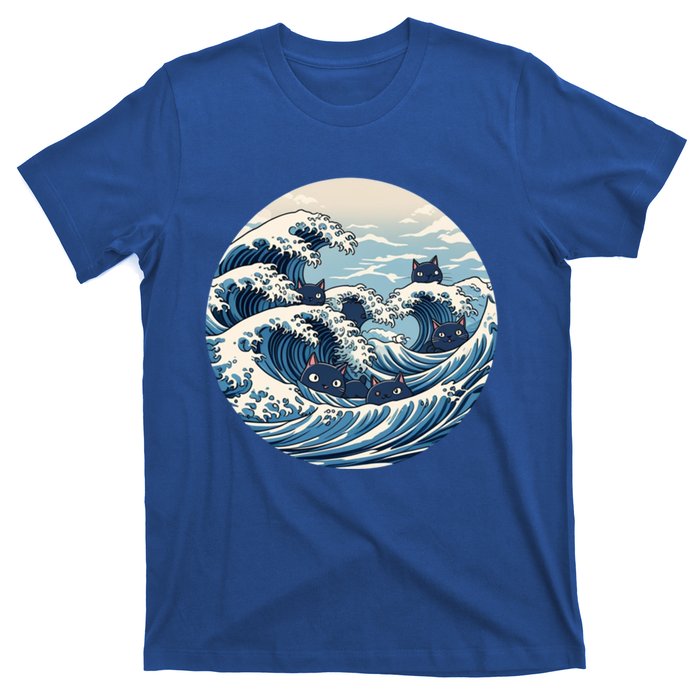 Blue Wave Of Cat Ladies For Kamala Meaningful Gift T-Shirt