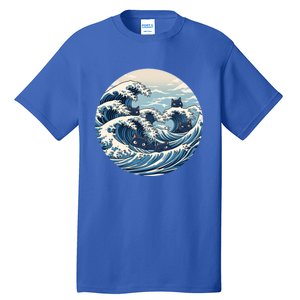 Blue Wave Of Cat Ladies For Kamala Meaningful Gift Tall T-Shirt