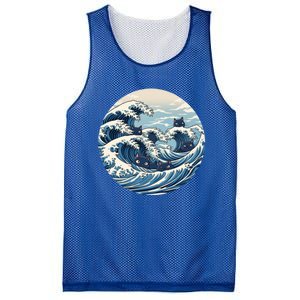 Blue Wave Of Cat Ladies For Kamala Meaningful Gift Mesh Reversible Basketball Jersey Tank