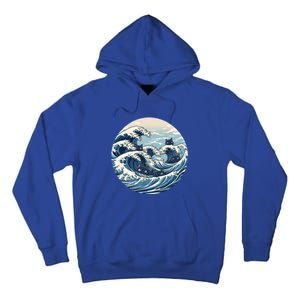 Blue Wave Of Cat Ladies For Kamala Meaningful Gift Tall Hoodie