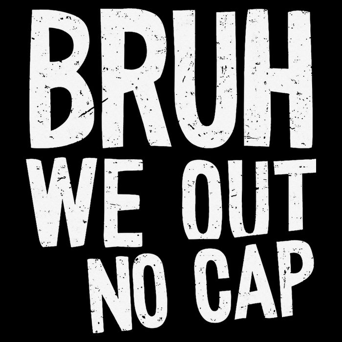 Bruh We Out No Cap Funny Last Day Of School 2025 Graduation Women's Crop Top Tee