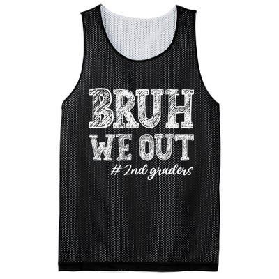 Bruh We Out 2nd Graders Graduation 2nd Grade Teachers Mesh Reversible Basketball Jersey Tank