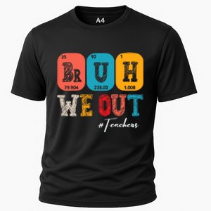 Bruh We Out Teachers Periodic Table Last Day Of School Cooling Performance Crew T-Shirt