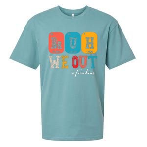 Bruh We Out Teachers Periodic Table Last Day Of School Sueded Cloud Jersey T-Shirt