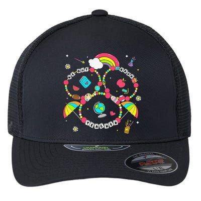 Bruh We Out Teachers Friendship Bracelet Last Day Of School Flexfit Unipanel Trucker Cap