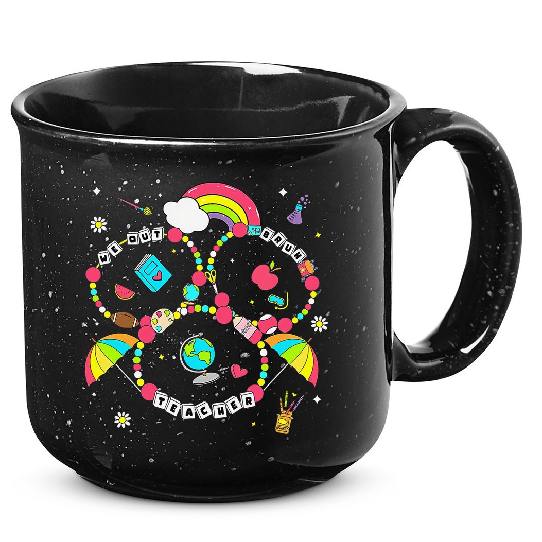Bruh We Out Teachers Friendship Bracelet Last Day Of School 15oz Campfire Ceramic Mug