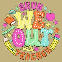 Bruh We Out Teacher Summer Last Dat Of School Cooling Performance Crew T-Shirt