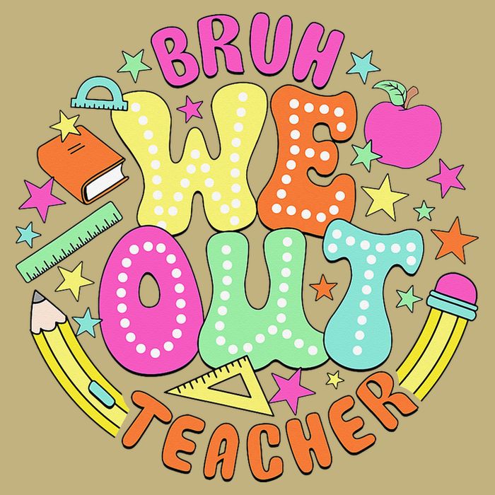Bruh We Out Teacher Summer Last Dat Of School Cooling Performance Crew T-Shirt