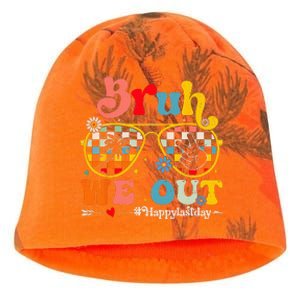 Bruh We Out Happy Last Day Of School Teacher Boy Girl Summer Kati - Camo Knit Beanie