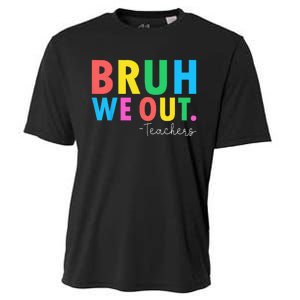 Bruh We Out Teachers Summer Last Day Of School Cooling Performance Crew T-Shirt