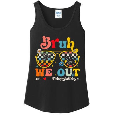 Bruh We Out Happy Last Day Of School Teacher Summer Ladies Essential Tank