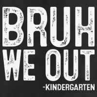 Bruh We Out Kindergarten Graduation Class Of 2025 Adult Drive Performance Visor