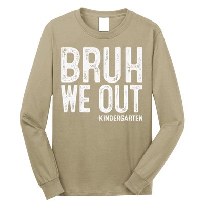 Bruh We Out Kindergarten Graduation Class Of 2025 Long Sleeve Shirt