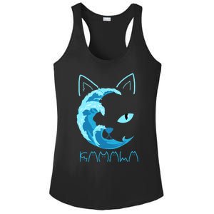 Blue Wave Of Cat Ladies Kamala Cat Typography Alphabet Cute Ladies PosiCharge Competitor Racerback Tank