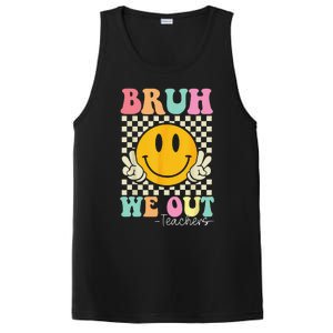 Bruh We Out teachers Cute End of School Groovy Summer Funny PosiCharge Competitor Tank