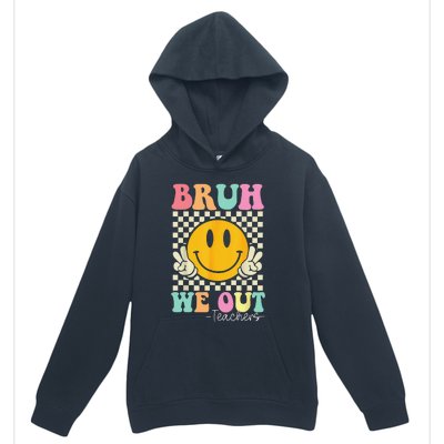 Bruh We Out teachers Cute End of School Groovy Summer Funny Urban Pullover Hoodie