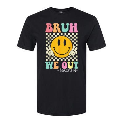 Bruh We Out teachers Cute End of School Groovy Summer Funny Softstyle CVC T-Shirt