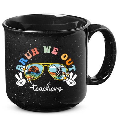 Bruh We Out Funny Last Day Of School Teacher Boy Girl Summer 15oz Campfire Ceramic Mug