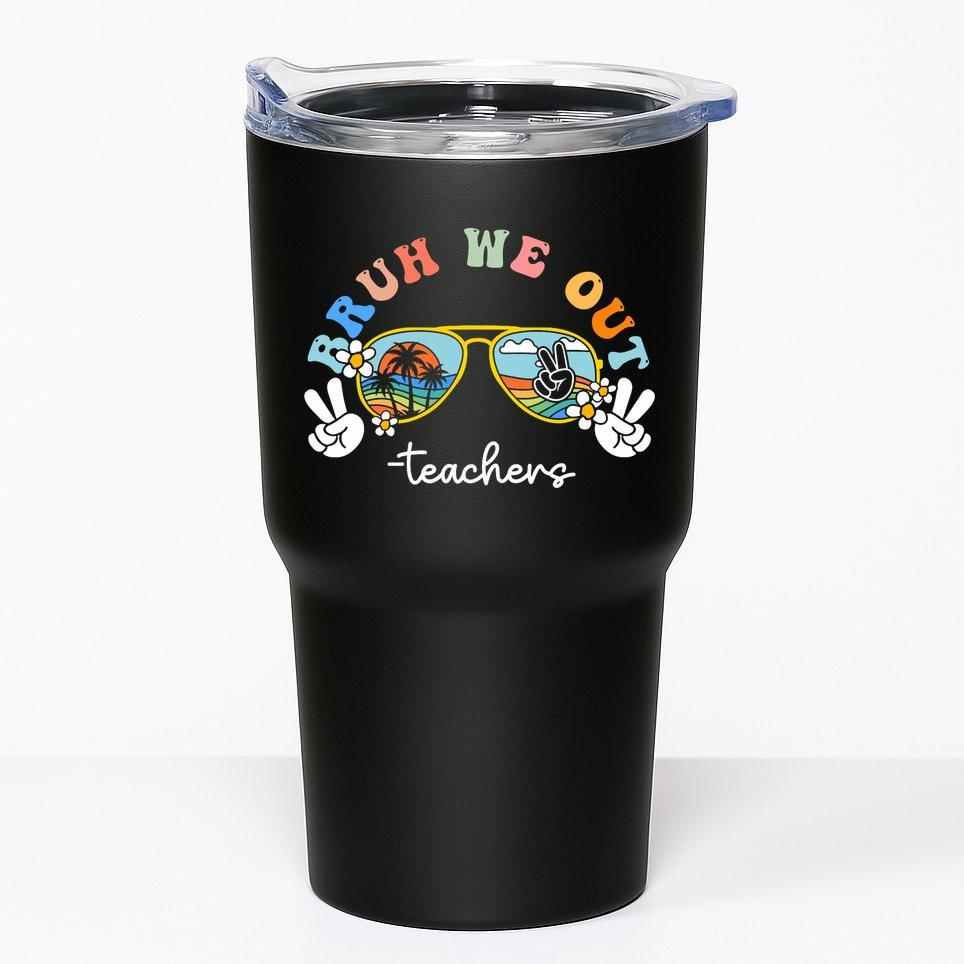 Bruh We Out Funny Last Day Of School Teacher Boy Girl Summer Tumbler