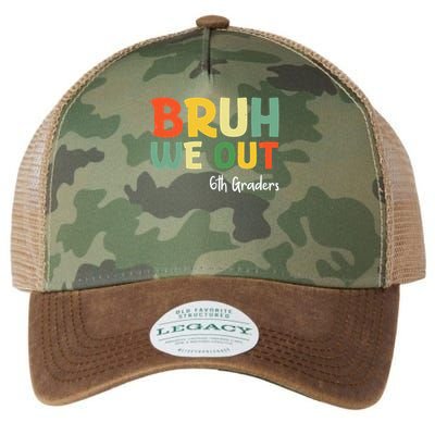 Bruh We Out 6th Graders Sixth Grade Graduation Class Of Legacy Tie Dye Trucker Hat