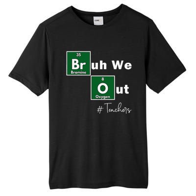 Bruh We Out Teachers Chemistry Periodic Table Element Summer Tall Fusion ChromaSoft Performance T-Shirt