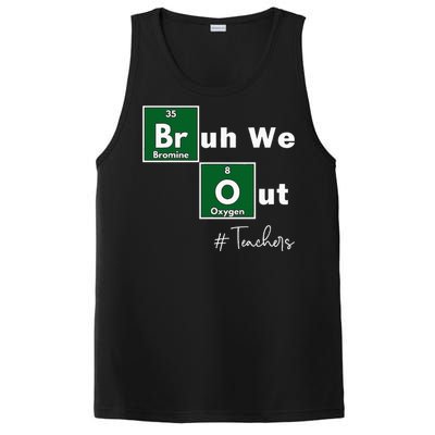 Bruh We Out Teachers Chemistry Periodic Table Element Summer PosiCharge Competitor Tank