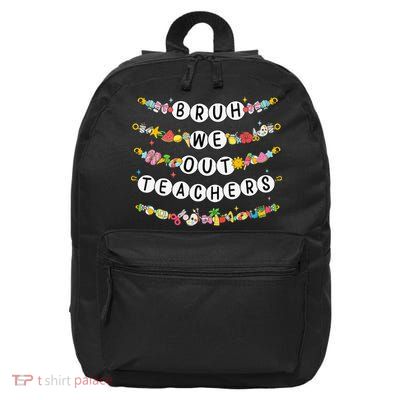 Bruh We Out Teacher Last Day Of School Friendship Bracelet 16 in Basic Backpack