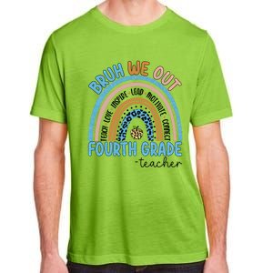 Bruh We Out Teachers Rainbow Last Day Of School 4Th Grade Gift Adult ChromaSoft Performance T-Shirt